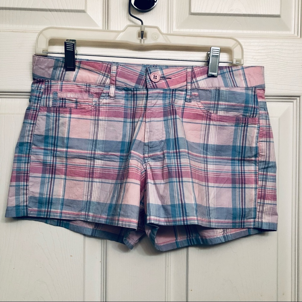Y2K LEI Stretch Shorts Blue/Purple/Pink Size 9 —#005 - Picture 3 of 13